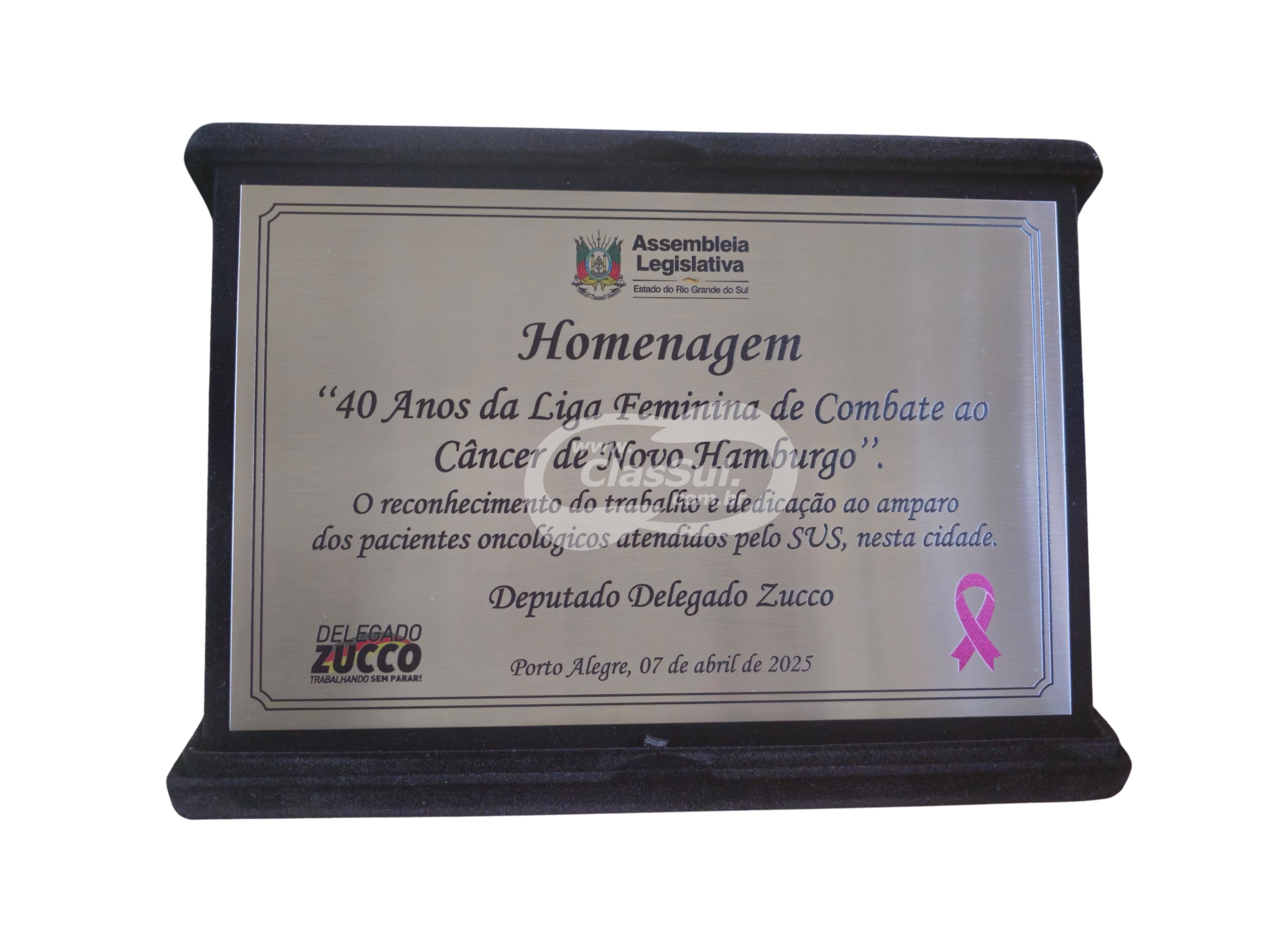 Placa de Homenagem - Imagem 2